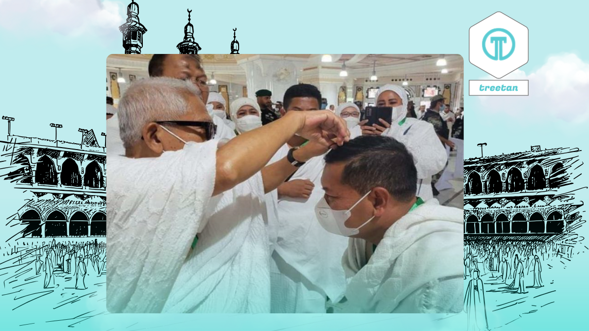 mencukur rambut usai haji dan umroh